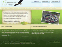 Tablet Screenshot of cannonriverstemschool.org